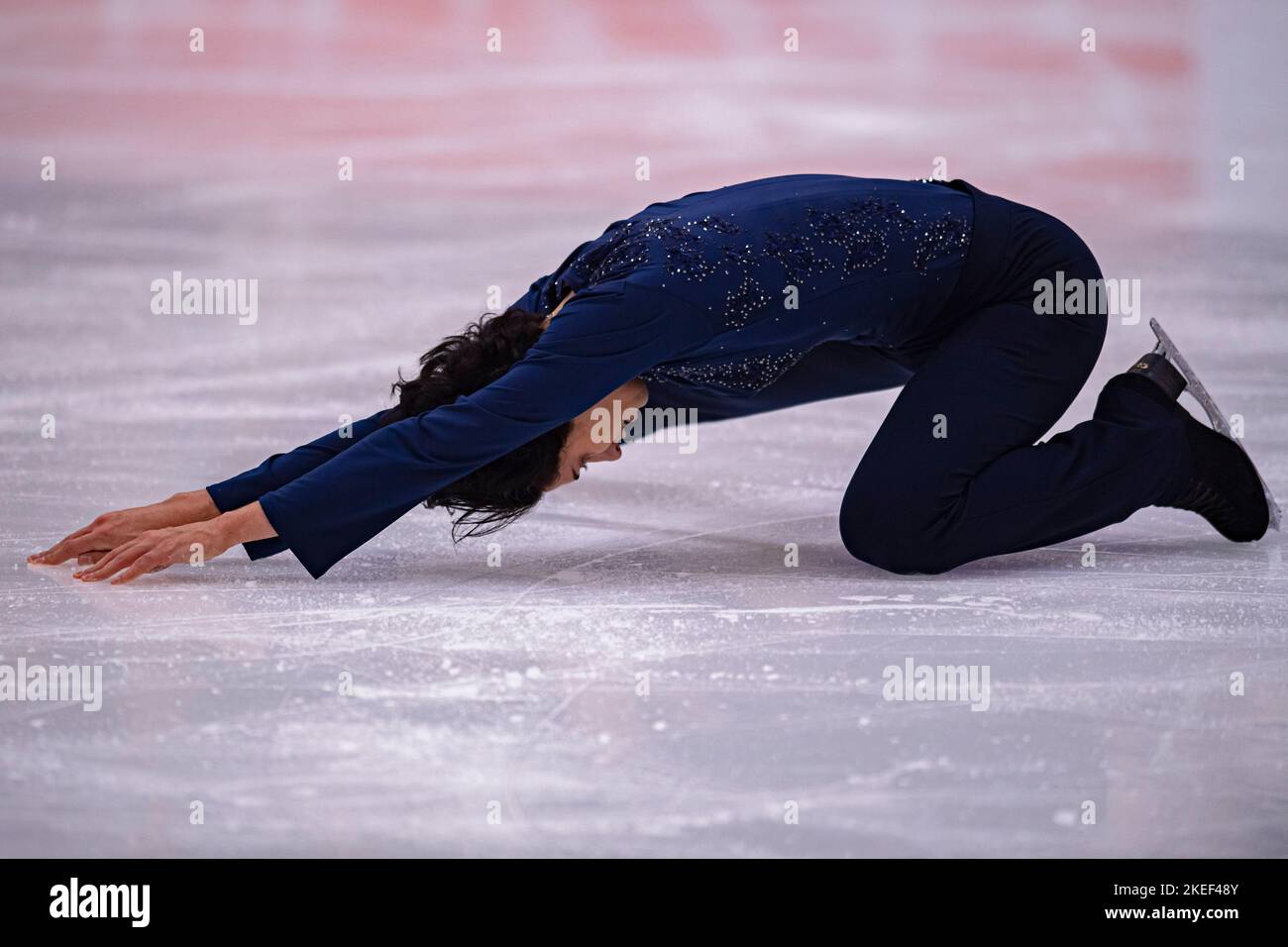 SHEFFIELD, Sheffield. 12th novembre 2022. Corey Circelli du Canada dans la pratique du patinage libre masculin lors du Grand Prix de l'UIP - MK John Wilson Trophée 2022 à ICE Sheffield le samedi 12 novembre 2022. SHEFFIELD, Sheffield. Credit: Taka G Wu/Alay Live News Banque D'Images