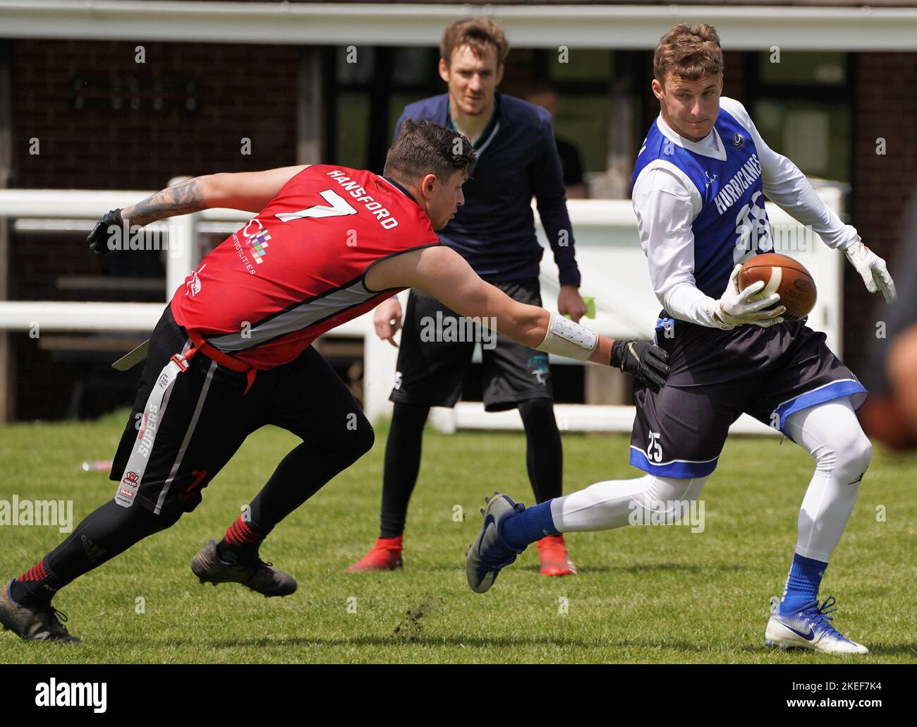 Cardiff Hurricanes Flag football Banque D'Images