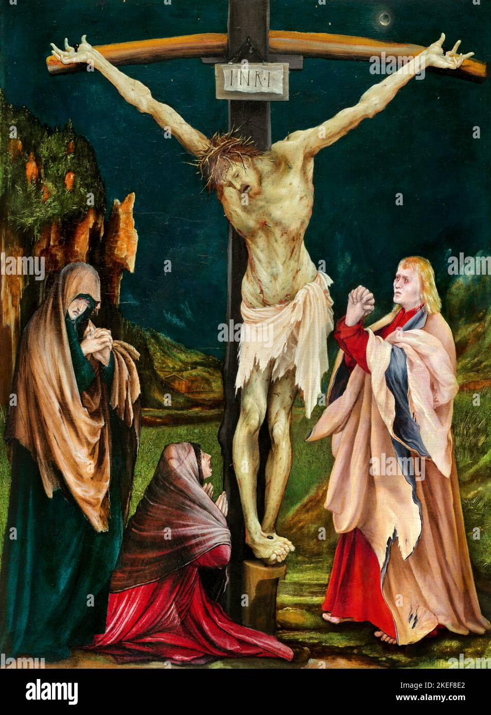 Mathis Gothart Grunewald, la petite Crucifixion, Circa 1511-1520, huile sur panneau, National Gallery of Art, Washington, D.C., États-Unis. Banque D'Images