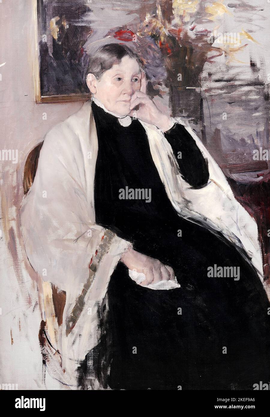 Mary Cassatt, Mme Robert S. Cassatt, la mère de l'artiste, Circa 1889, huile sur toile, Fine Arts Museums of San Francisco, Etats-Unis Banque D'Images