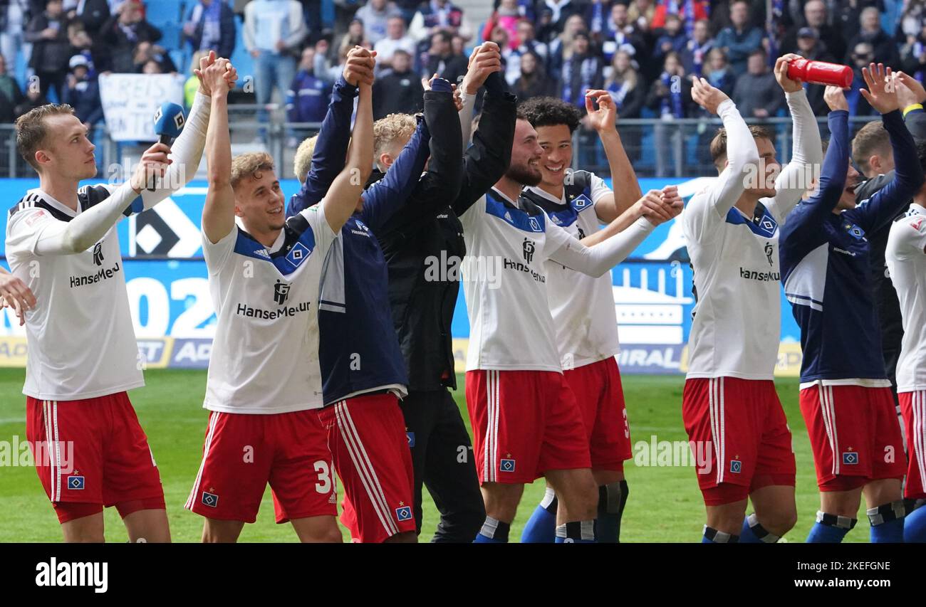 Écharpe Fan Hambourg SV - Officielle Bundesliga - Bleu Et Rose - Longueur 150 Cm