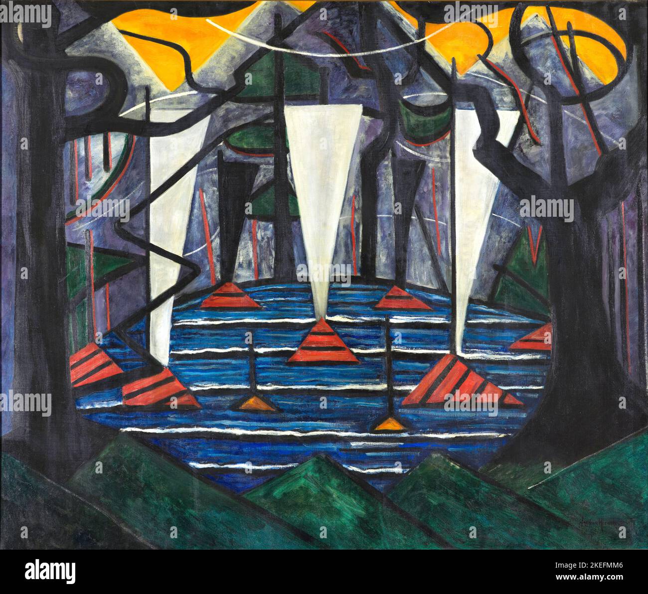 Jacoba van Heemskerck - composition no 23 - 1915 Banque D'Images Jacoba van Heemskerck - composition no 23 - 1915 Banque D'Images