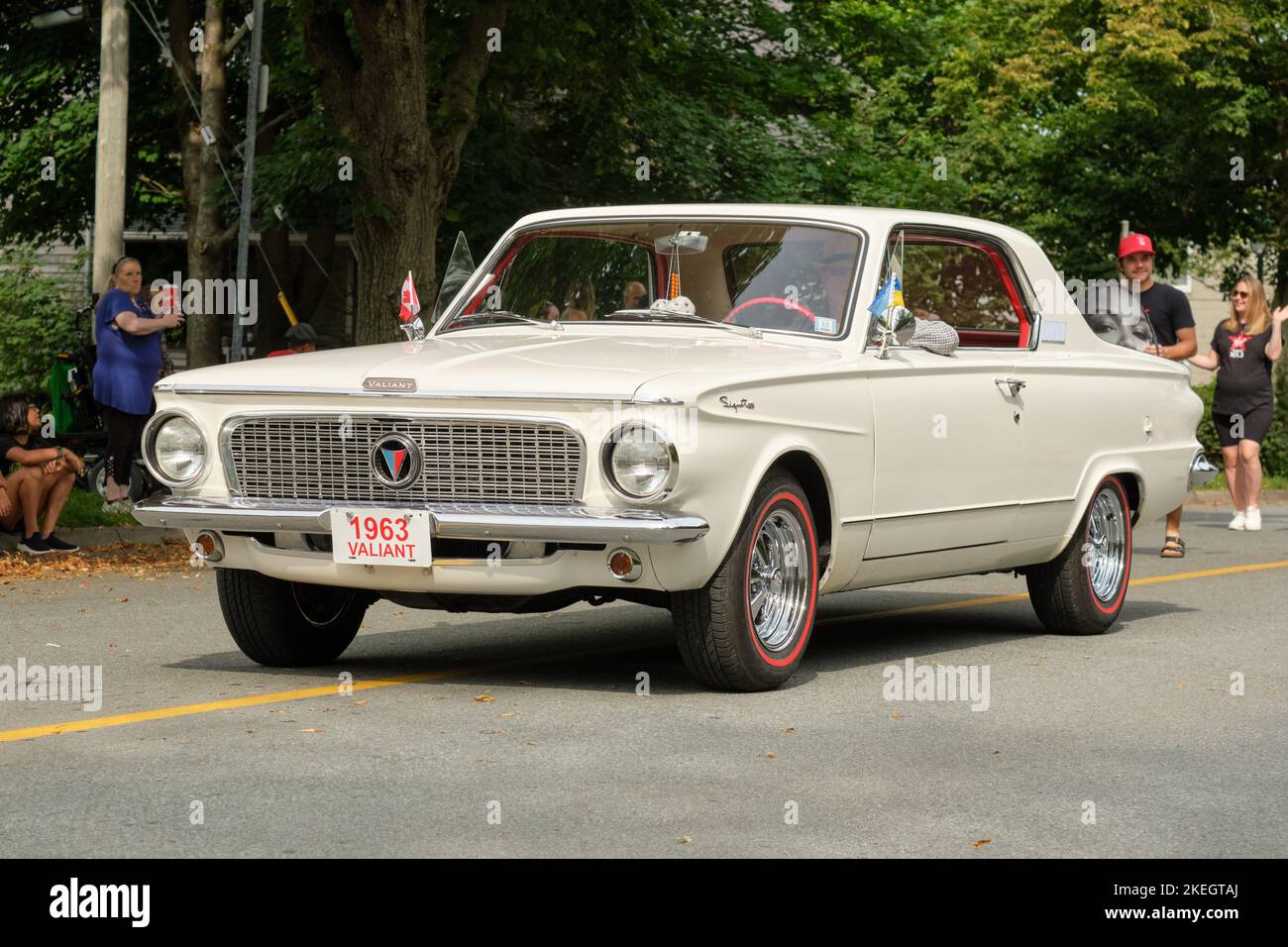 Vintage Plymouth Valiant car 1963 Banque D'Images
