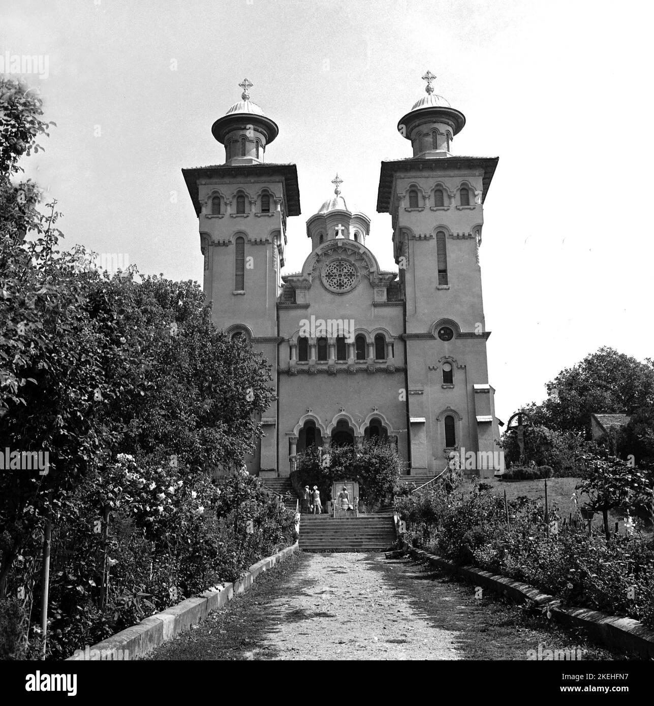 Zalău, Comté de Salaj, Roumanie, env. 1978. La cathédrale de l'Assomption (Dormition de l'église Théotokos). Banque D'Images
