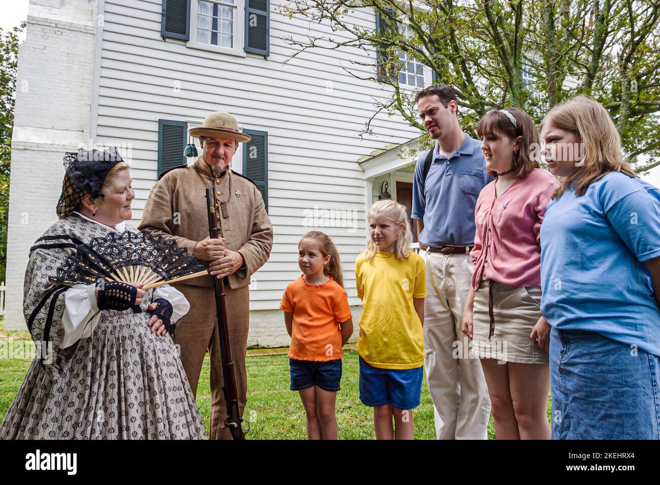 Newport News Virginia, Endview Plantation, les visiteurs Voyage voyage tourisme touristique sites touristiques culture culturelle, groupe de vacances personnes pers Banque D'Images