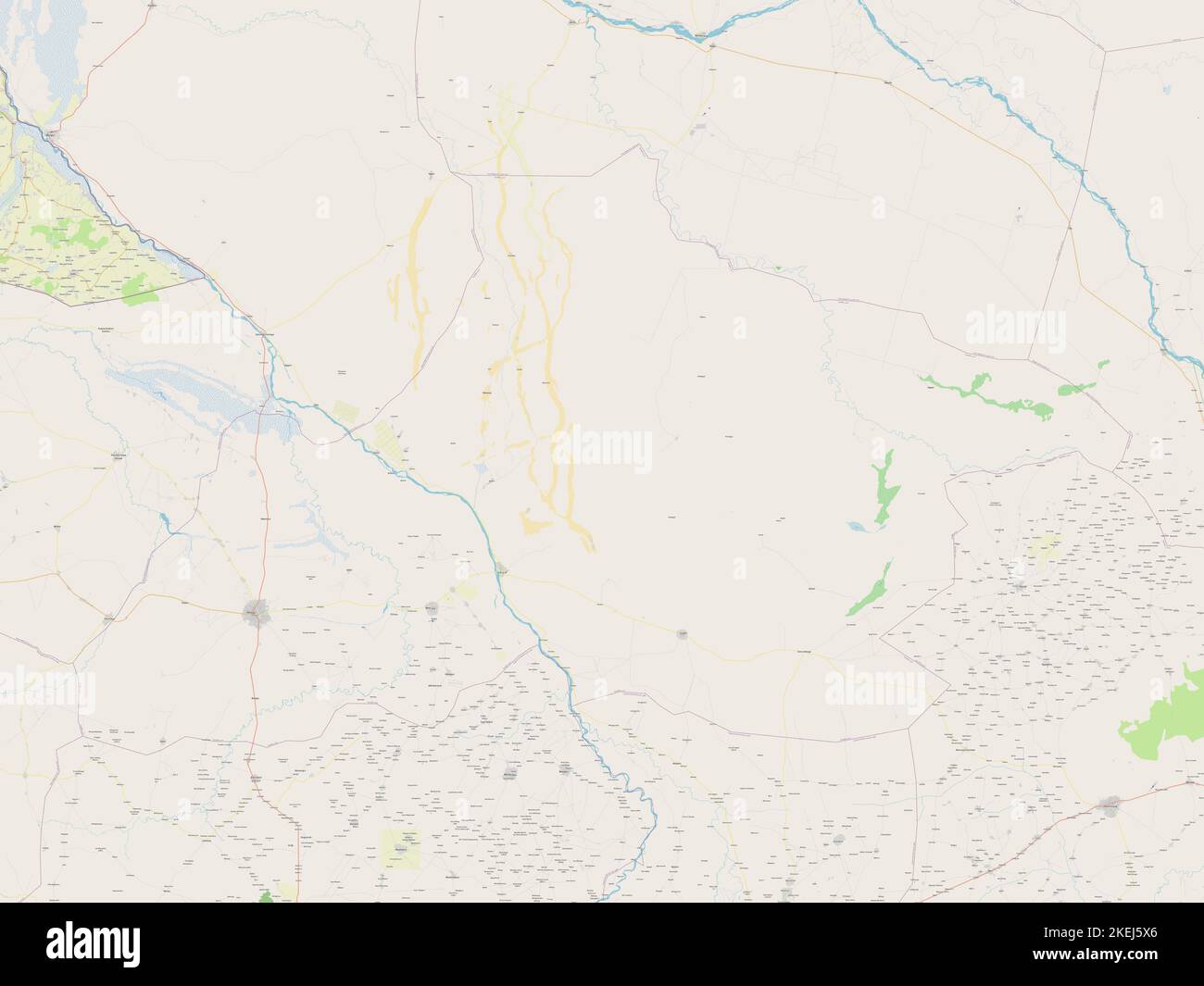 Tandjile, région du Tchad. Ouvrez la carte des rues Banque D'Images