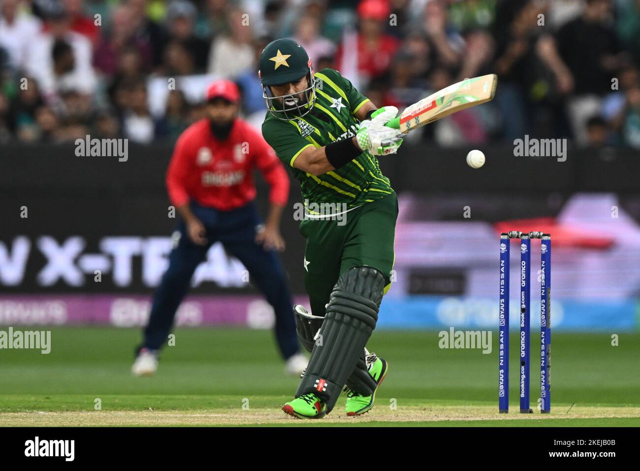 Mohammad Rizwan au Pakistan lors du match de finale de la coupe du monde T20 au Melbourne Cricket Ground, Melbourne. Date de la photo: Dimanche 13 novembre 2022. Banque D'Images