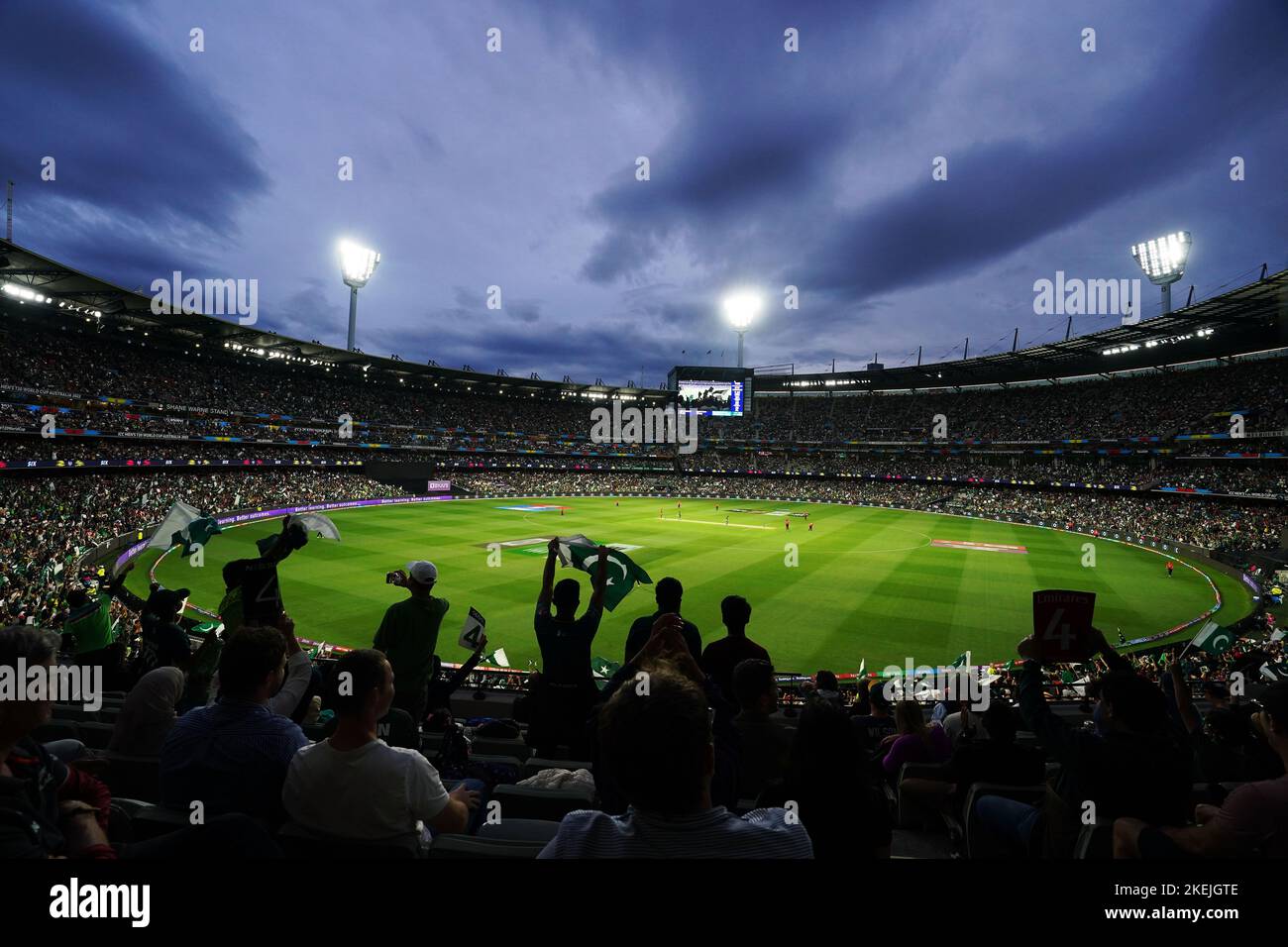 Vue générale du match de finale de la coupe du monde T20 au Melbourne Cricket Ground, Melbourne. Date de la photo: Dimanche 13 novembre 2022. Banque D'Images