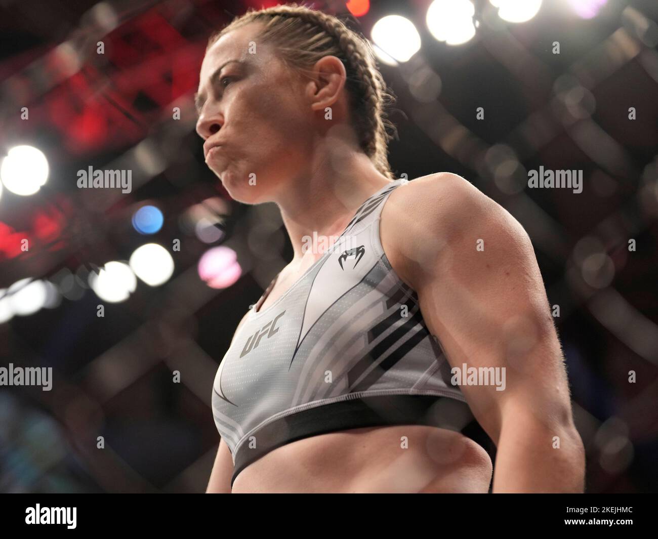 New York, États-Unis. 12 novembre 2022, New York, New York, NEW YORK, NY, Etats-Unis: NEW YORK New York City, NY, NY- 12 novembre: 'Meatball' Molly McCann dans le ring pour un bout de 3-rond à Madison Square Garden pour UFC 281 - Adesanya vs Perieira : événement sur 12 novembre 2022 à New York, NY, Etats-Unis. (Credit image: © Louis Grasse/PX Imagens via ZUMA Press Wire) Credit: ZUMA Press, Inc./Alamy Live News Banque D'Images