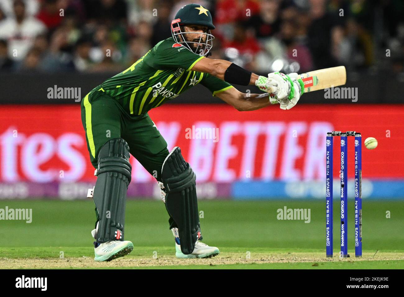 Shan Masood au Pakistan lors du match de finale de la coupe du monde T20 au Melbourne Cricket Ground, Melbourne. Date de la photo: Dimanche 13 novembre 2022. Banque D'Images