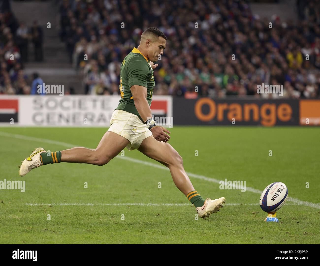 Cheslin Kolbe d'Afrique du Sud lors de la série automne 2022 des Nations, match de rugby à XV entre la France et l'Afrique du Sud (Springboks) sur 12 novembre 2022 au stade vélodrome de Marseille, France - photo: Jean Catuffe/DPPI/LiveMedia Banque D'Images