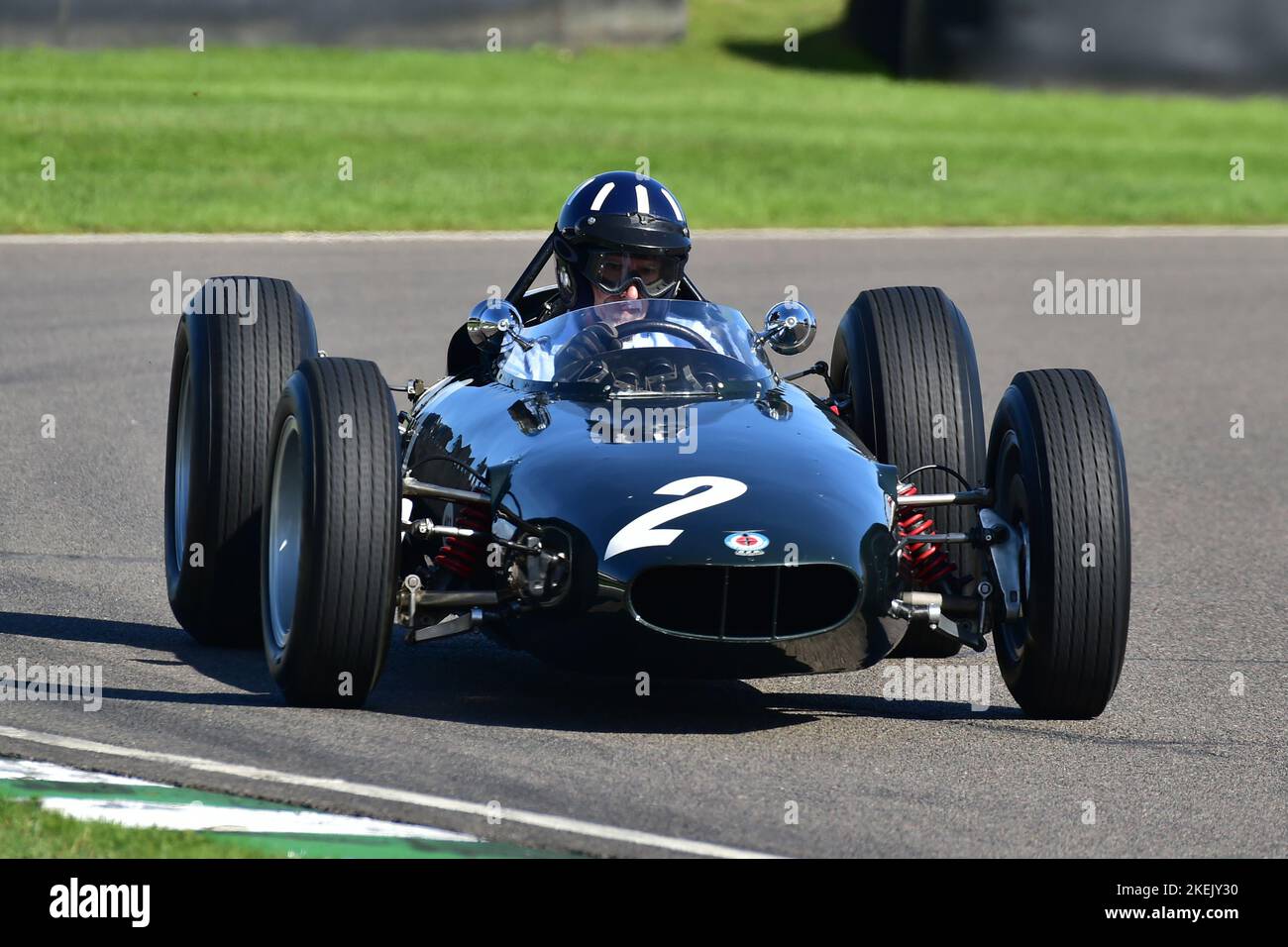 Damon Hill, Brabham P578, Graham Hill Celebration, un champion du monde de Formule 1 célèbre et charismatique, il a remporté son premier titre en F1 il y a 60 ans Banque D'Images