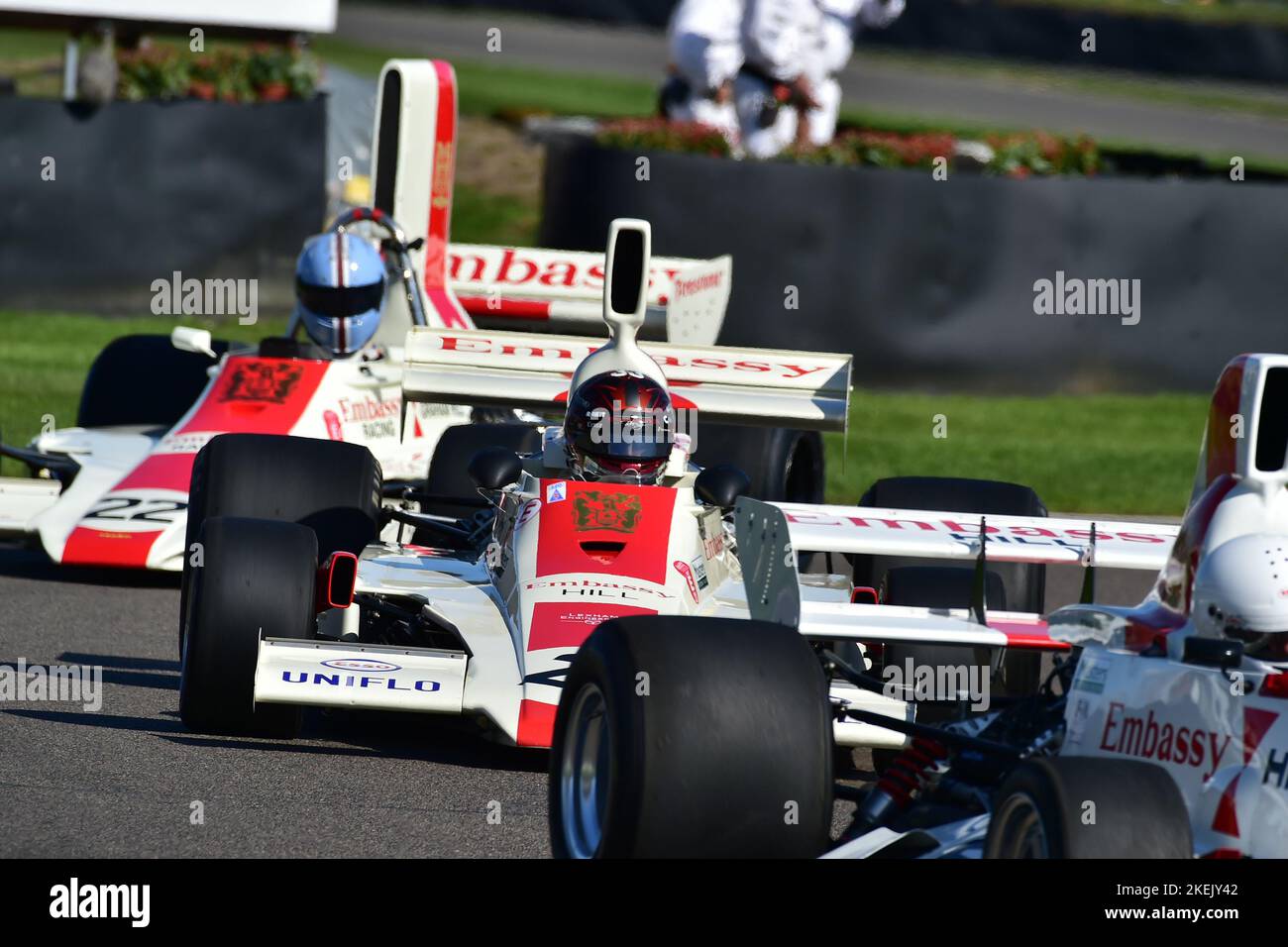 Brad Hoyt, Hill GH1, Graham Hill Celebration, un célèbre et charismatique champion du monde de Formule 1, il a gagné son premier titre en F1 il y a 60 ans et a Banque D'Images