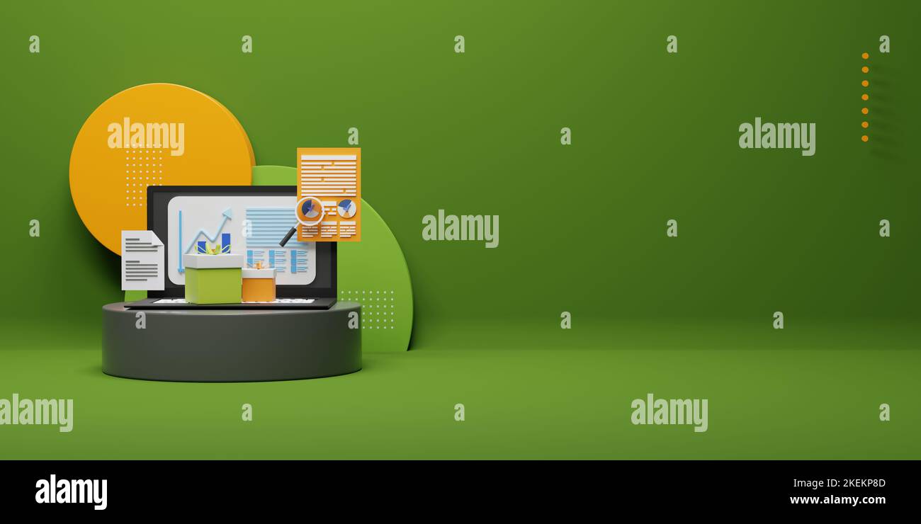 Vente en ligne Banner Design pour Black friday 3D rendu Banque D'Images