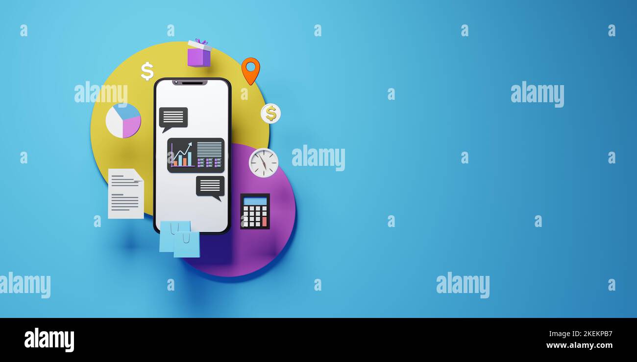 Vente en ligne Banner Design pour Black friday 3D rendu Banque D'Images