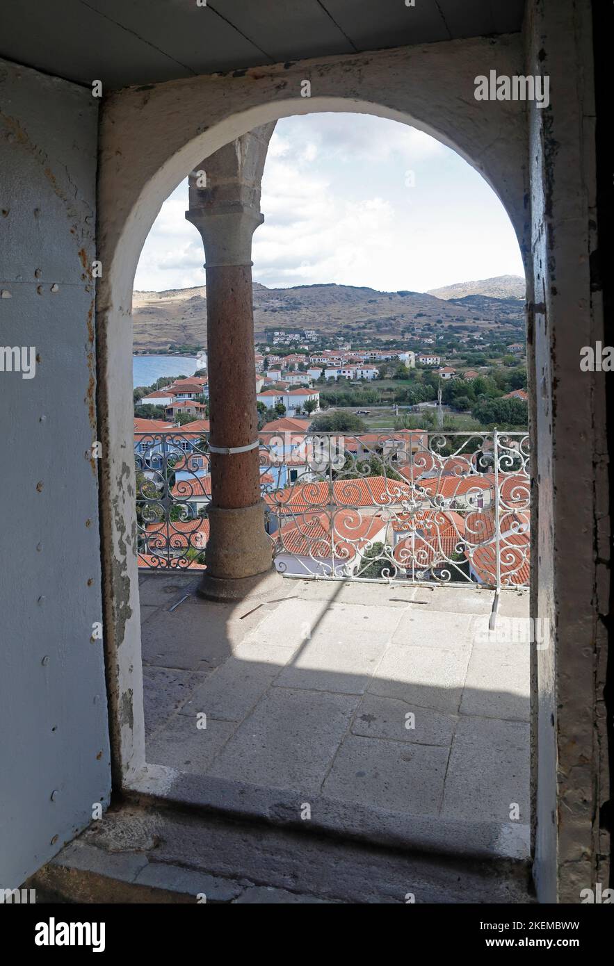 Petra ville, Lesbos, Grèce scènes. 2022 octobre. Automne. cym Banque D'Images