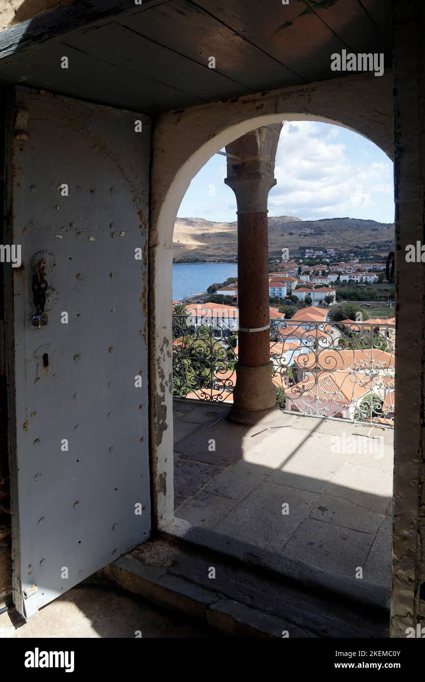 Petra ville, Lesbos, Grèce scènes. 2022 octobre. Automne. cym Banque D'Images