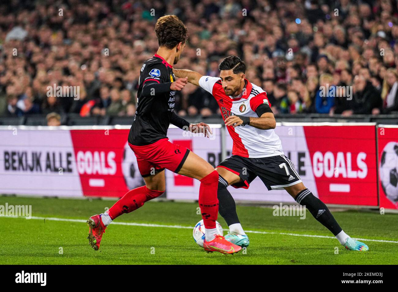 Rotterdam - Alireza Jahanbakhsh de Feyenoord lors du match entre Feyenoord et Excelsior au Stadion Feijenoord de Kuip le 13 novembre 2022 à Rotterdam, pays-Bas. (Box to Box Pictures/Tom Bode) Banque D'Images