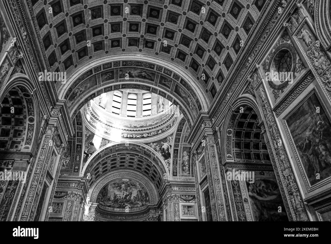 Le bel intérieur d'une église à Mantova aka Mantua, en Italie Banque D'Images