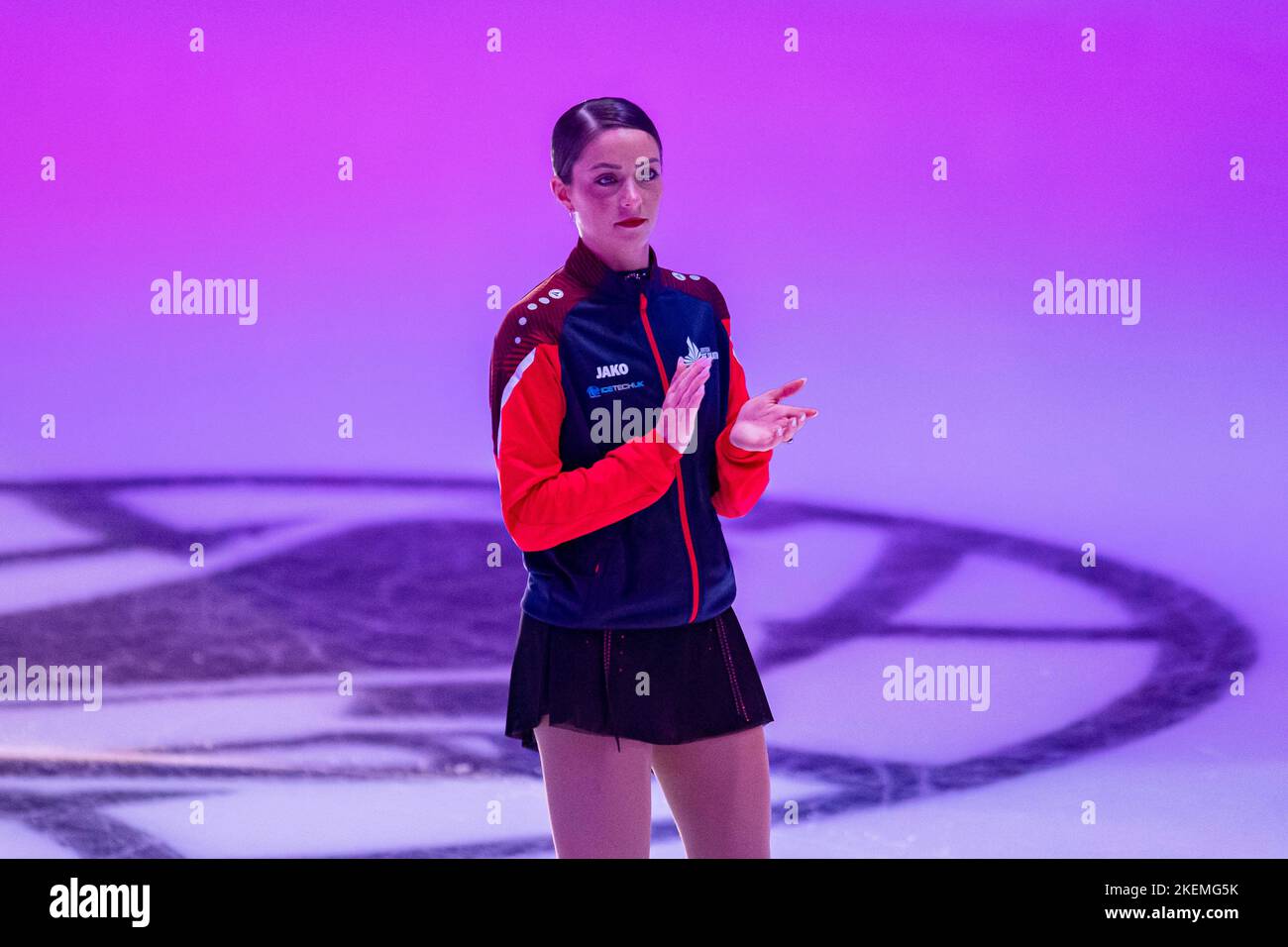 SHEFFIELD, Sheffield. 13th novembre 2022. Natasha McKay, de Grande-Bretagne, participe au patinage féminin gratuit lors du Grand Prix de l'UIP - MK John Wilson Trophée 2022 à ICE Sheffield, le dimanche 13 novembre 2022. SHEFFIELD, Sheffield. Credit: Taka G Wu/Alay Live News Banque D'Images