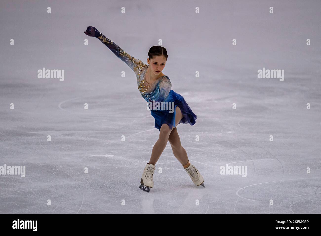 SHEFFIELD, Sheffield. 13th novembre 2022. Isabeau Levito des Etats-Unis participe au patinage libre des femmes lors du Grand Prix de l'UIP - MK John Wilson Trophée 2022 à ICE Sheffield le dimanche 13 novembre 2022. SHEFFIELD, Sheffield. Credit: Taka G Wu/Alay Live News Banque D'Images