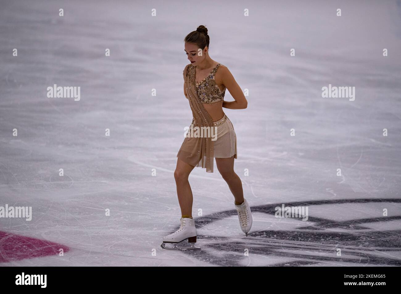 SHEFFIELD, Sheffield. 13th novembre 2022. Anastasiia Gubanova de Goergia participe au patinage libre des femmes lors du Grand Prix de l'UIP - MK John Wilson Trophée 2022 à ICE Sheffield le dimanche 13 novembre 2022. SHEFFIELD, Sheffield. Credit: Taka G Wu/Alay Live News Banque D'Images