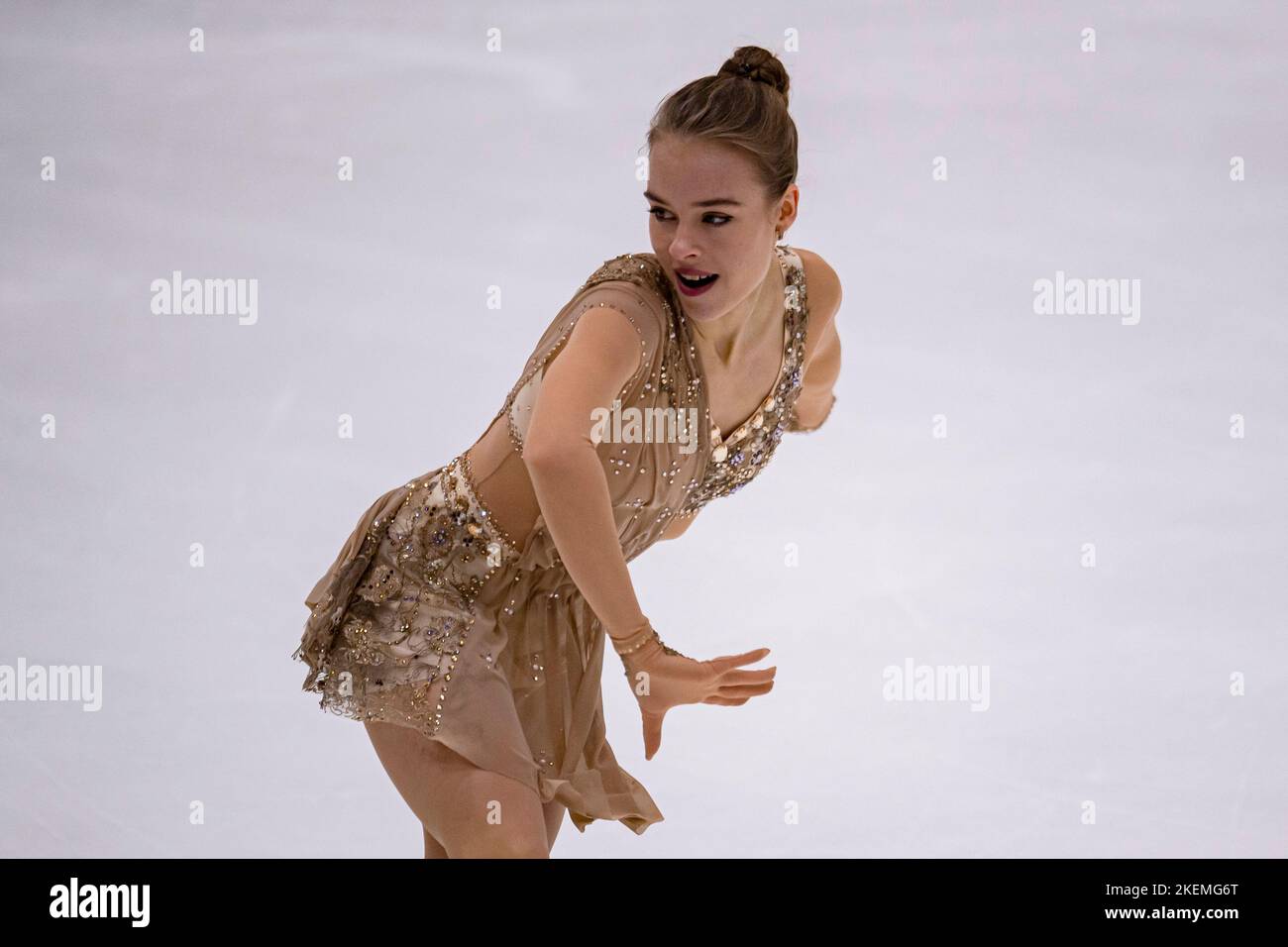 SHEFFIELD, Sheffield. 13th novembre 2022. Anastasiia Gubanova de Goergia participe au patinage libre des femmes lors du Grand Prix de l'UIP - MK John Wilson Trophée 2022 à ICE Sheffield le dimanche 13 novembre 2022. SHEFFIELD, Sheffield. Credit: Taka G Wu/Alay Live News Banque D'Images