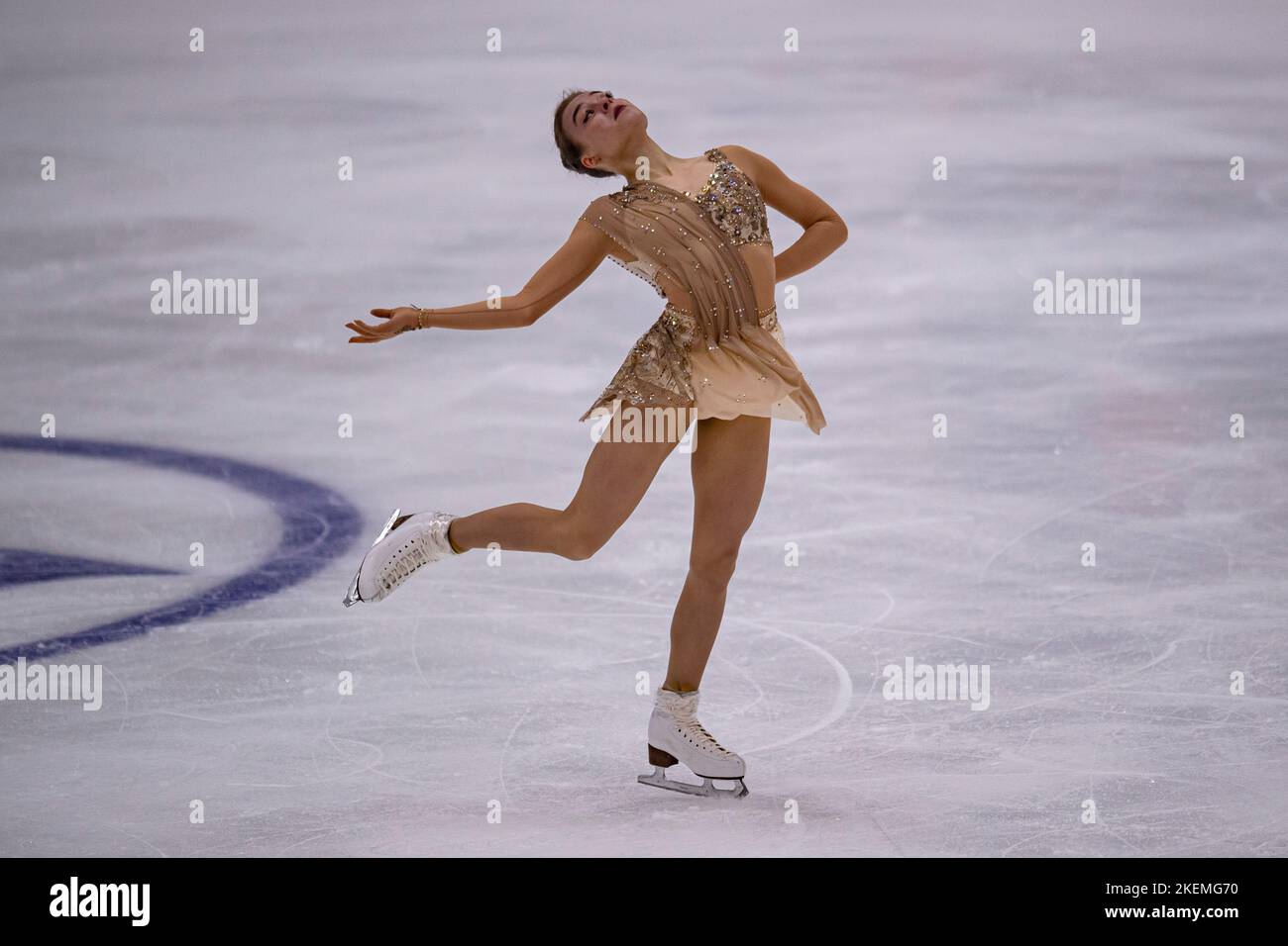 SHEFFIELD, Sheffield. 13th novembre 2022. Anastasiia Gubanova de Goergia participe au patinage libre des femmes lors du Grand Prix de l'UIP - MK John Wilson Trophée 2022 à ICE Sheffield le dimanche 13 novembre 2022. SHEFFIELD, Sheffield. Credit: Taka G Wu/Alay Live News Banque D'Images