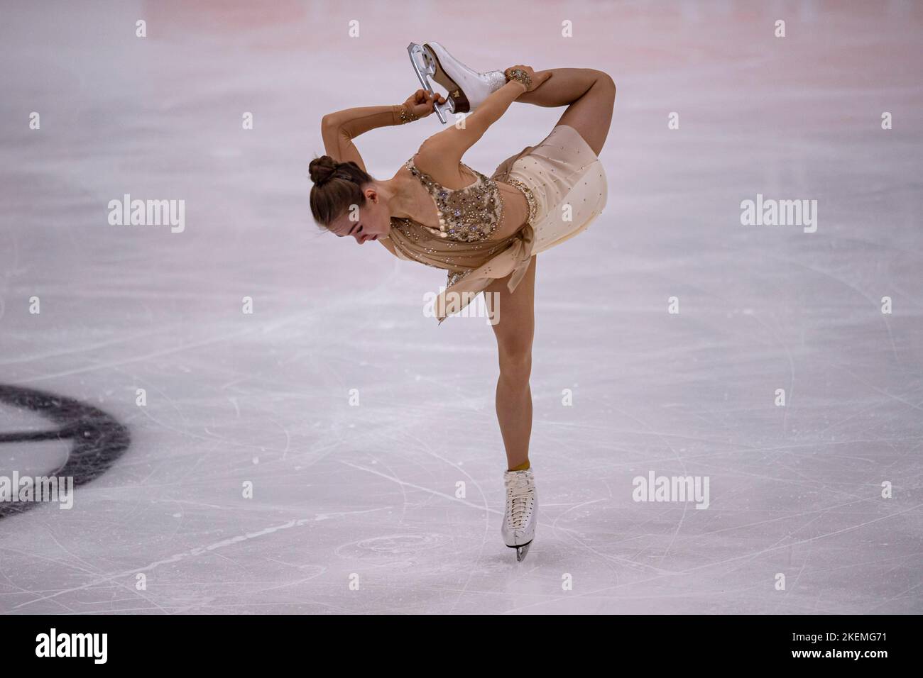 SHEFFIELD, Sheffield. 13th novembre 2022. Anastasiia Gubanova de Goergia participe au patinage libre des femmes lors du Grand Prix de l'UIP - MK John Wilson Trophée 2022 à ICE Sheffield le dimanche 13 novembre 2022. SHEFFIELD, Sheffield. Credit: Taka G Wu/Alay Live News Banque D'Images