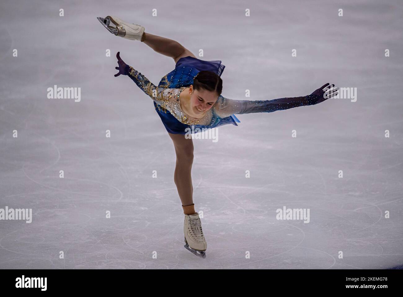SHEFFIELD, Sheffield. 13th novembre 2022. Isabeau Levito des Etats-Unis participe au patinage libre des femmes lors du Grand Prix de l'UIP - MK John Wilson Trophée 2022 à ICE Sheffield le dimanche 13 novembre 2022. SHEFFIELD, Sheffield. Credit: Taka G Wu/Alay Live News Banque D'Images