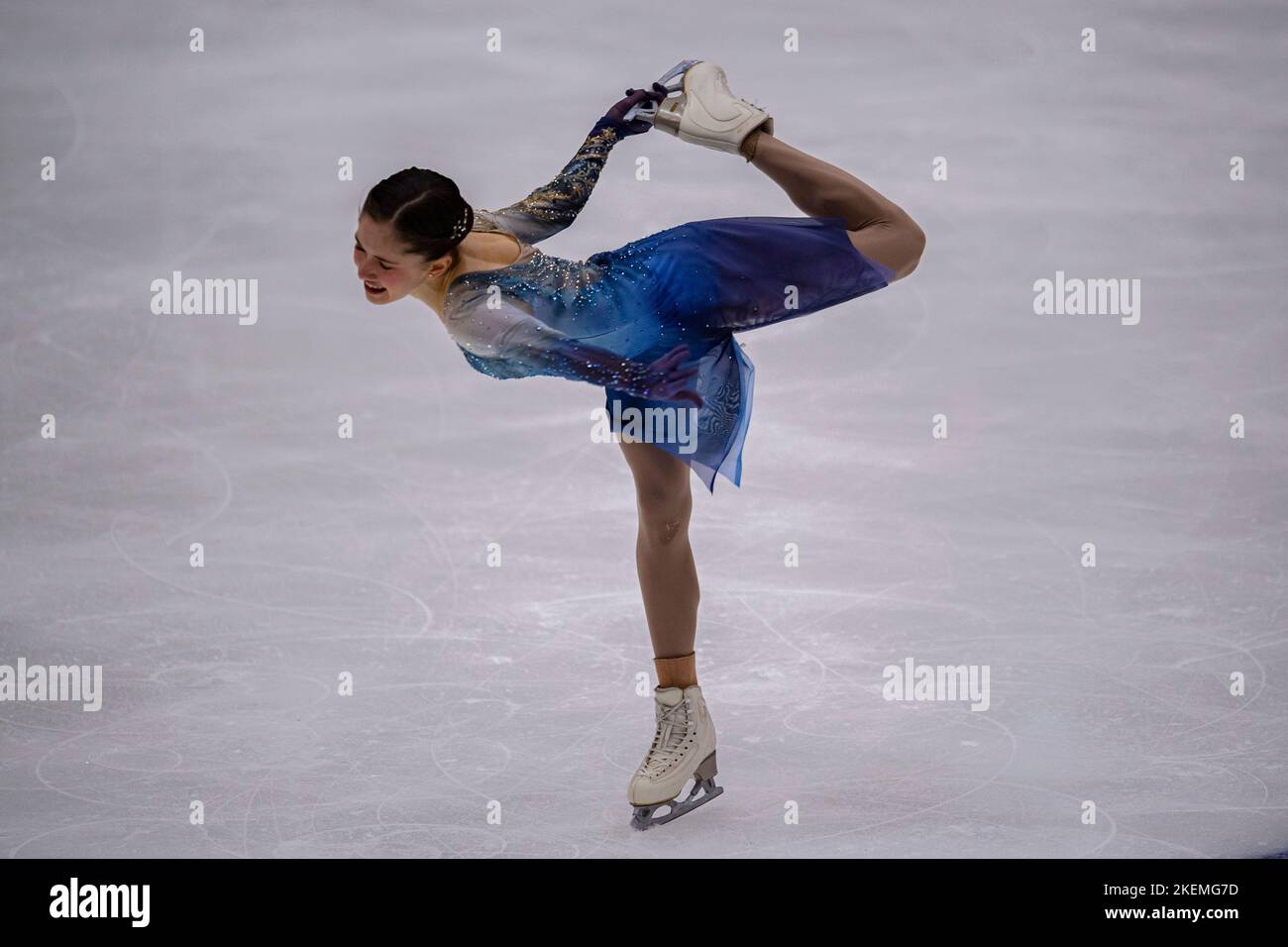 SHEFFIELD, Sheffield. 13th novembre 2022. Isabeau Levito des Etats-Unis participe au patinage libre des femmes lors du Grand Prix de l'UIP - MK John Wilson Trophée 2022 à ICE Sheffield le dimanche 13 novembre 2022. SHEFFIELD, Sheffield. Credit: Taka G Wu/Alay Live News Banque D'Images