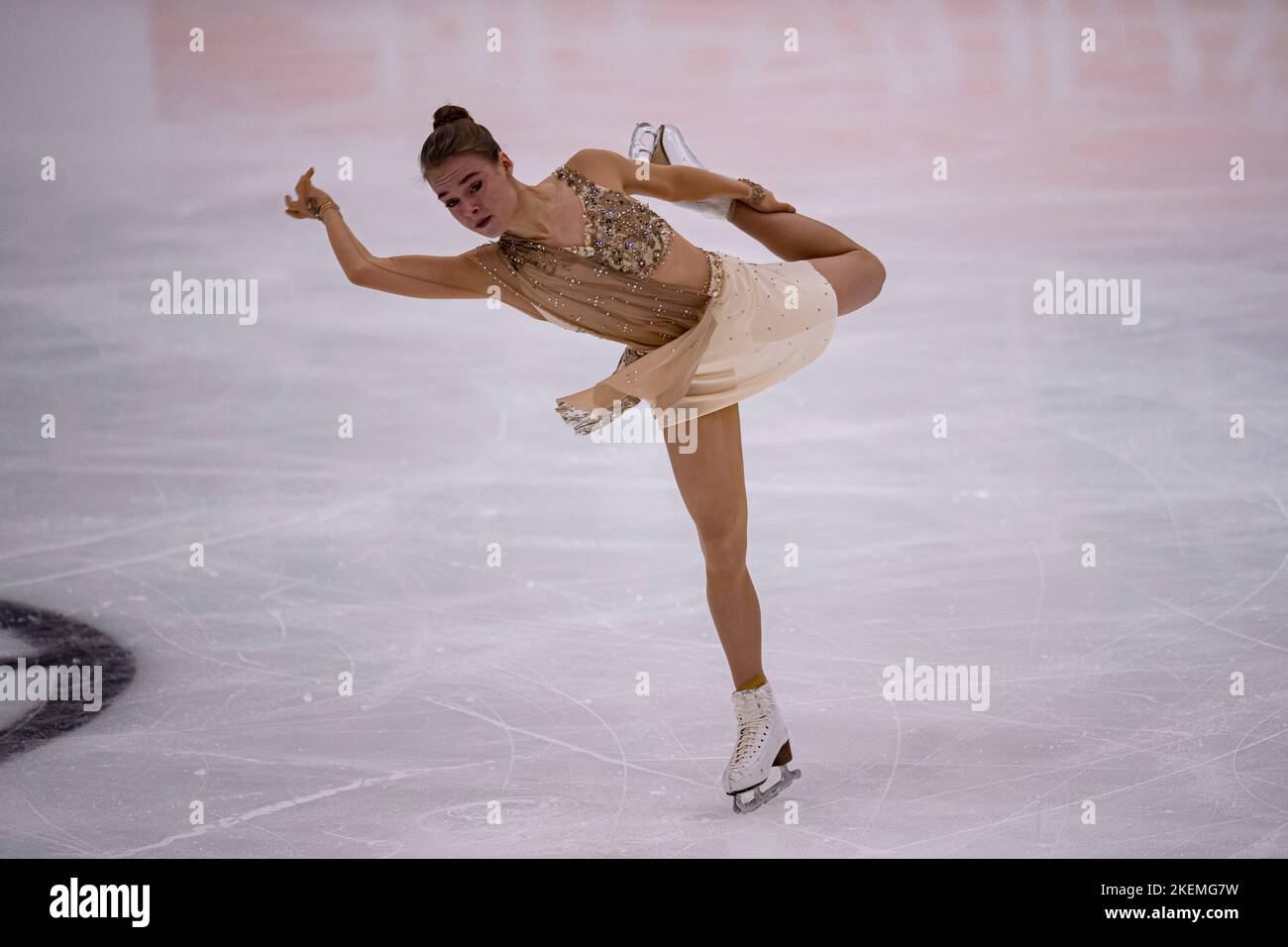 SHEFFIELD, Sheffield. 13th novembre 2022. Anastasiia Gubanova de Goergia participe au patinage libre des femmes lors du Grand Prix de l'UIP - MK John Wilson Trophée 2022 à ICE Sheffield le dimanche 13 novembre 2022. SHEFFIELD, Sheffield. Credit: Taka G Wu/Alay Live News Banque D'Images