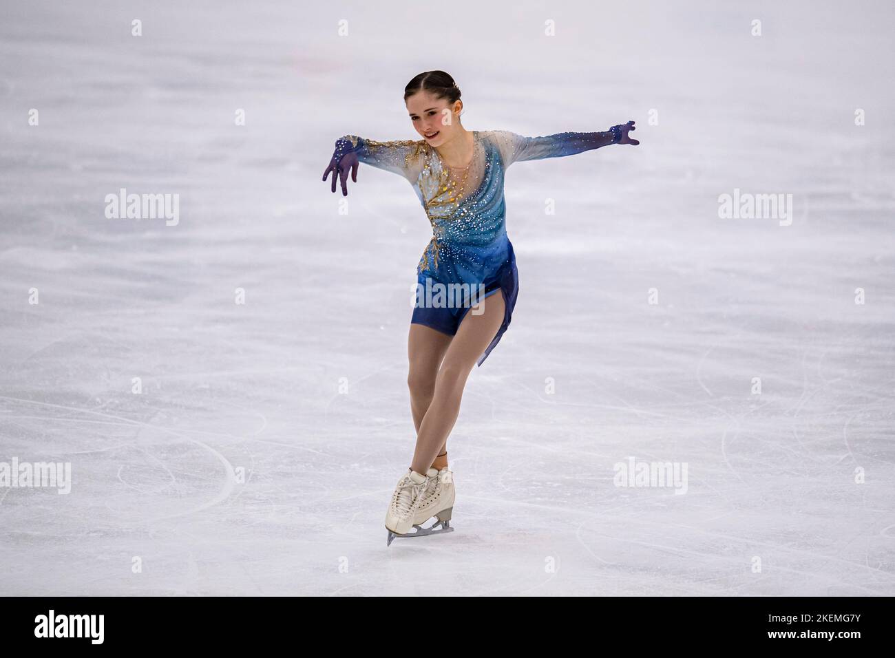 SHEFFIELD, Sheffield. 13th novembre 2022. Isabeau Levito des Etats-Unis participe au patinage libre des femmes lors du Grand Prix de l'UIP - MK John Wilson Trophée 2022 à ICE Sheffield le dimanche 13 novembre 2022. SHEFFIELD, Sheffield. Credit: Taka G Wu/Alay Live News Banque D'Images