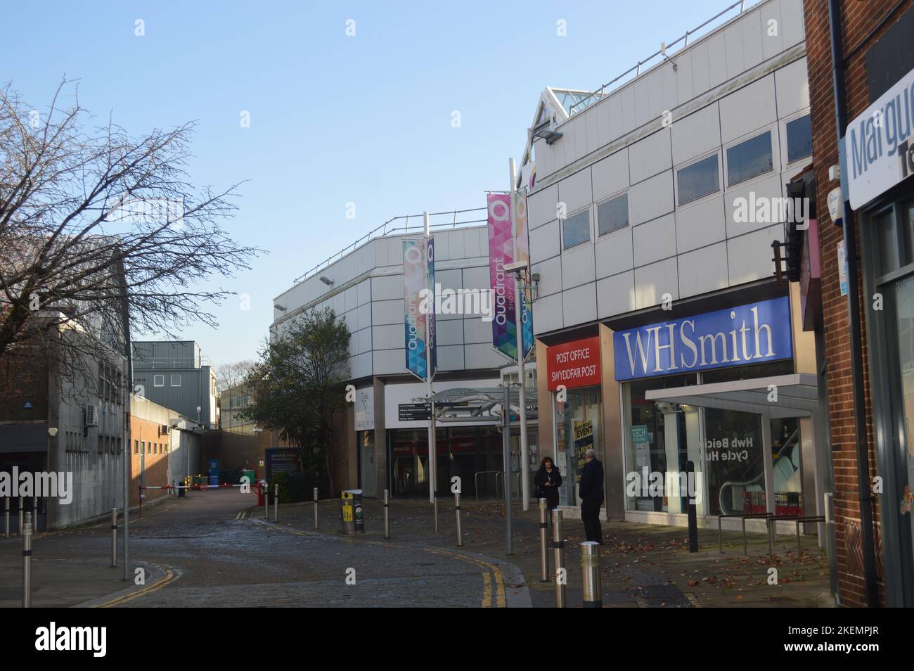 13th novembre 2022, Swansea, pays de Galles, Royaume-Uni. L'entrée du centre commercial Quadrant vue depuis Nelson Street. Banque D'Images