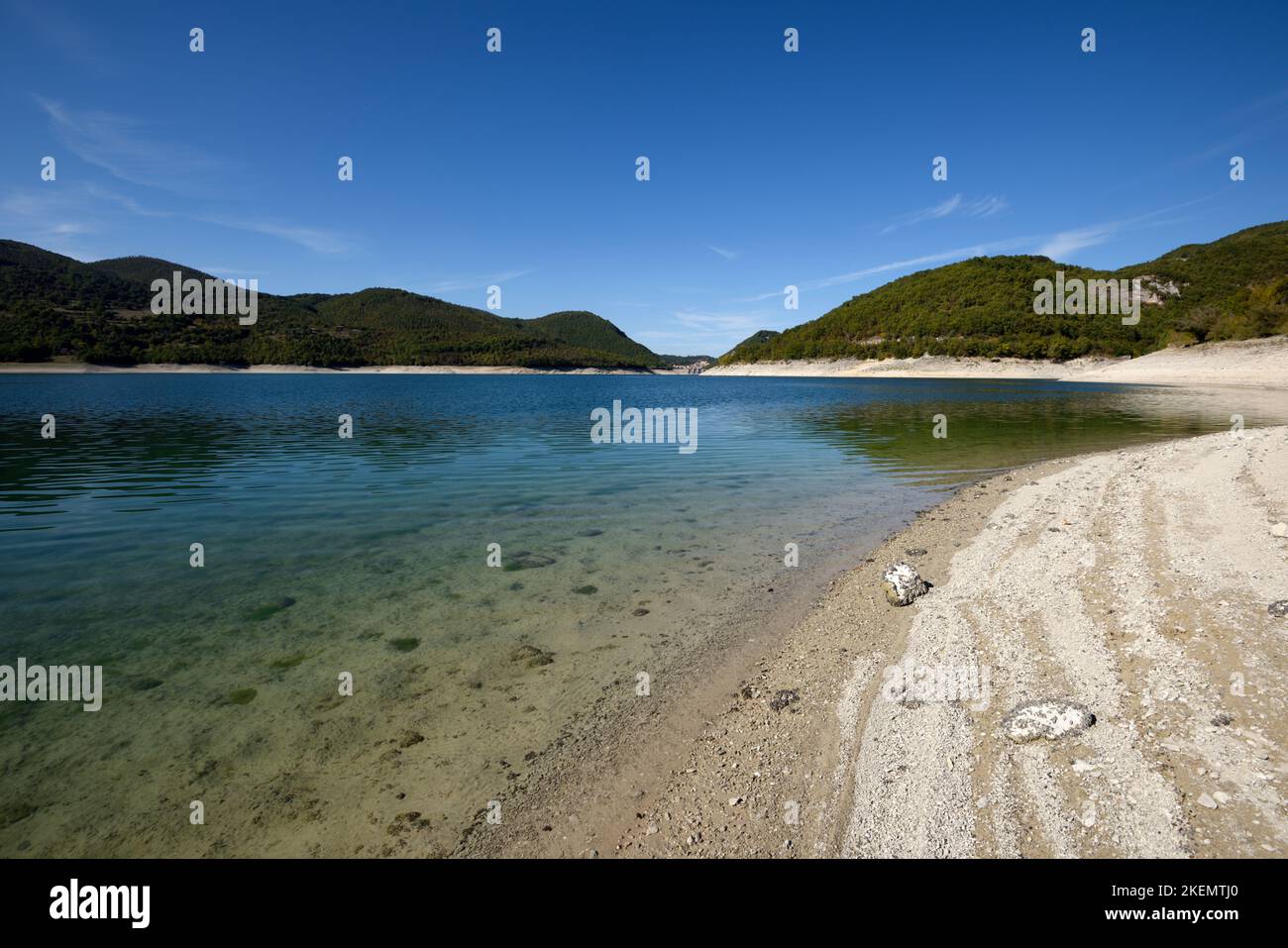 italie, latium, lac de turano Banque D'Images