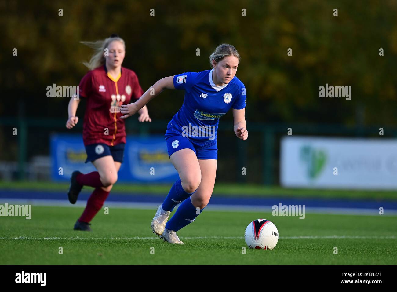 Phoebie Poole de Cardiff City Women's - obligatoire By-line: Ashley Crowden - 13/11/2022 - FOOTBALL - Cardiff International Sports Stadium - Cardiff, pays de Galles - Cardiff City Women FC vs Cardiff met WFC - Genero Adran Premier phase 1 22/23 Banque D'Images