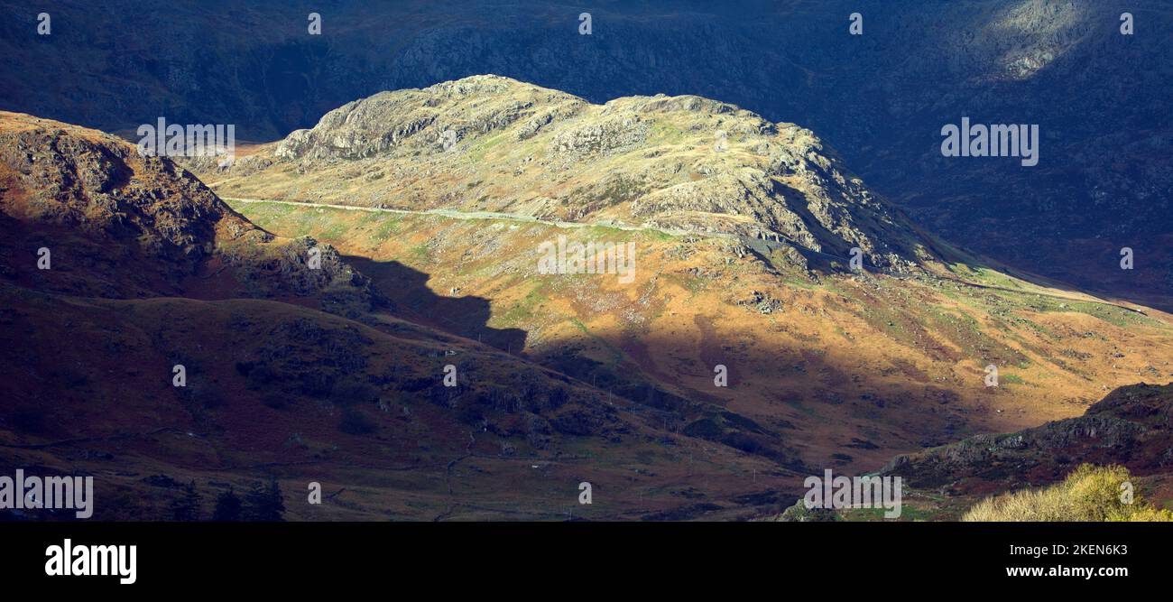 Photographie de Llanberis passe sous le Moel Berfedd Gwynedd Snowdonia National Park au nord du Pays de Galles Royaume Uni Europe Banque D'Images