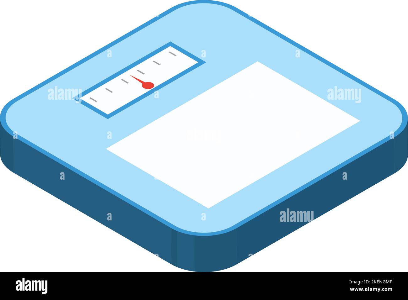 Illustration de l'échelle de pesage en style isométrique 3D isolée sur l'arrière-plan Illustration de Vecteur