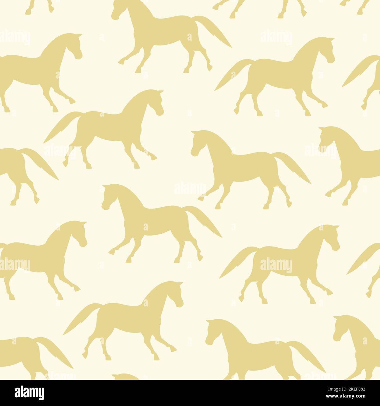 Motif de vecteur ouest sauvage sans couture avec les chevaux. Illustration de Vecteur