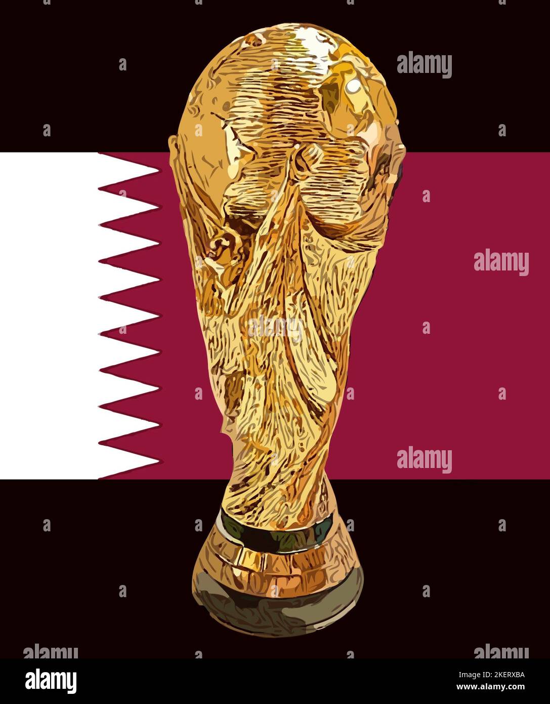 Coupe du monde de la FIFA 2022 au Qatar. Championnat de football. Doha Banque D'Images