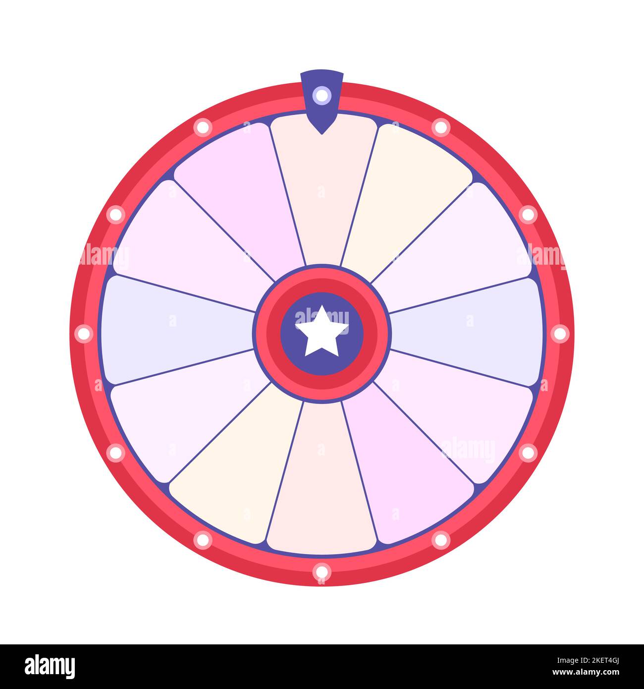 Arrière-plan roue de fortune. Illustration de roulette de chance vectorielle. Concept de casino en ligne. Illustration de Vecteur