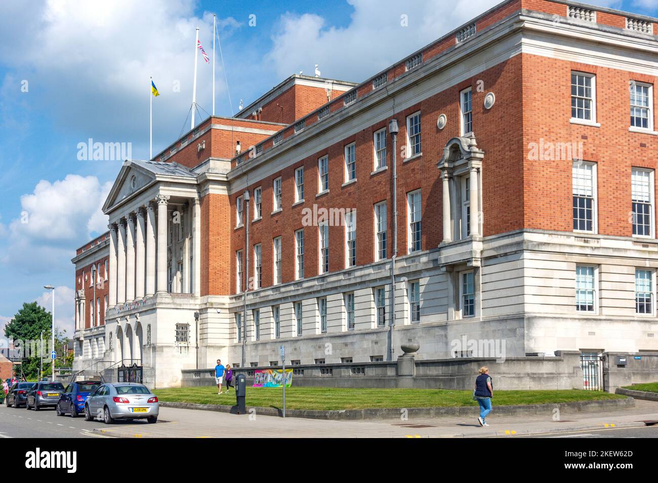 Chesterfield Borough Council Building, Rose Hill, Chesterfield, Derbyshire, Angleterre, Royaume-Uni Banque D'Images