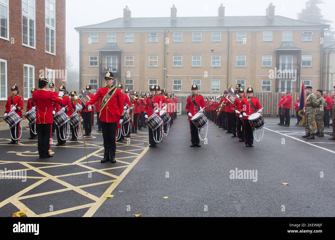 Brentwood impeial Youth Band Remembrement sunday Banque D'Images