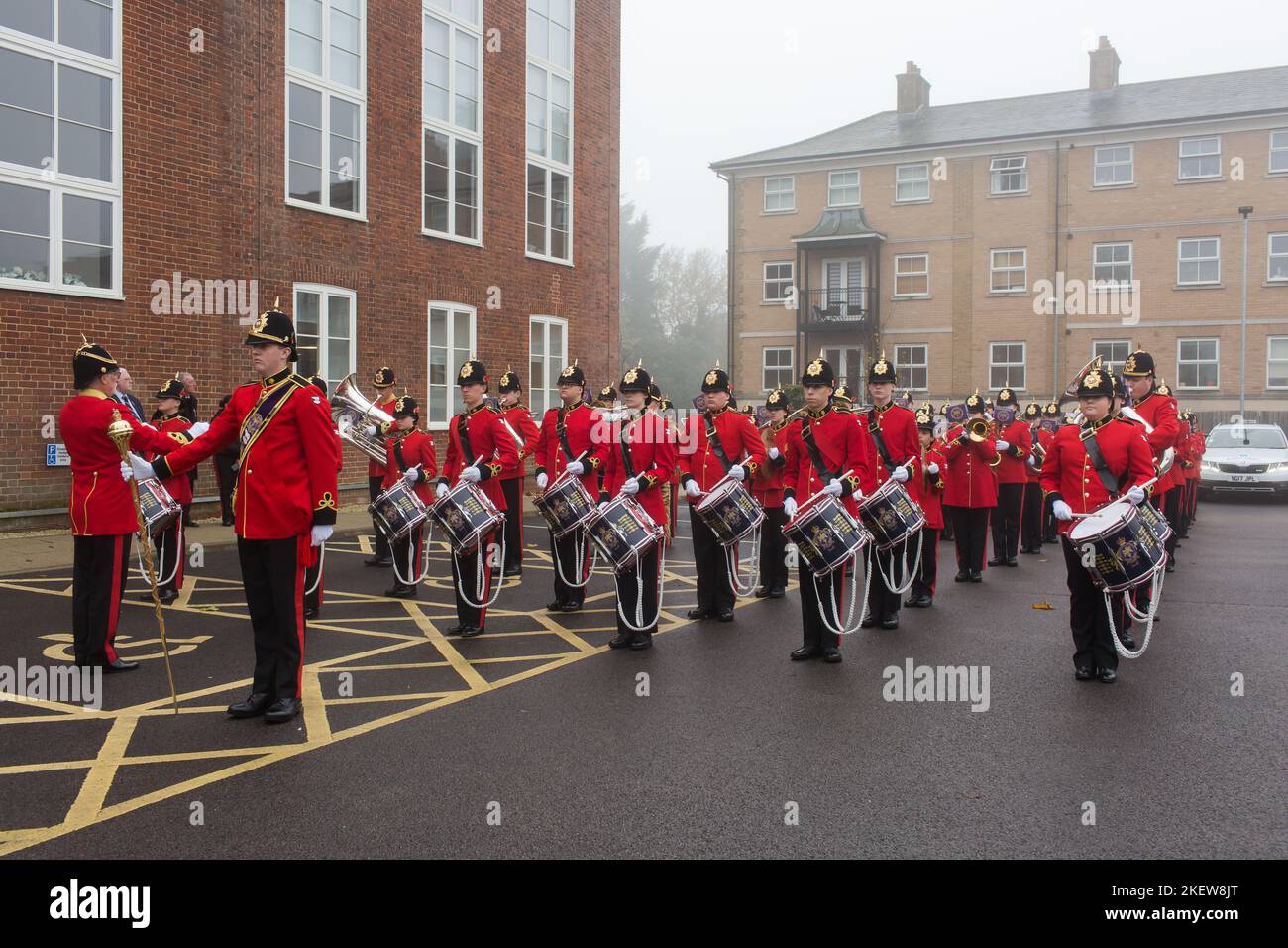 Brentwood impeial Youth Band Remembrement sunday Banque D'Images