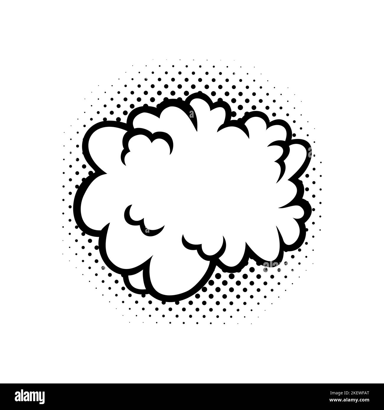 Bulles de la bande dessinée. Bulles de bande dessinée vierges pour le texte. Illustration vectorielle isolée sur fond blanc Illustration de Vecteur