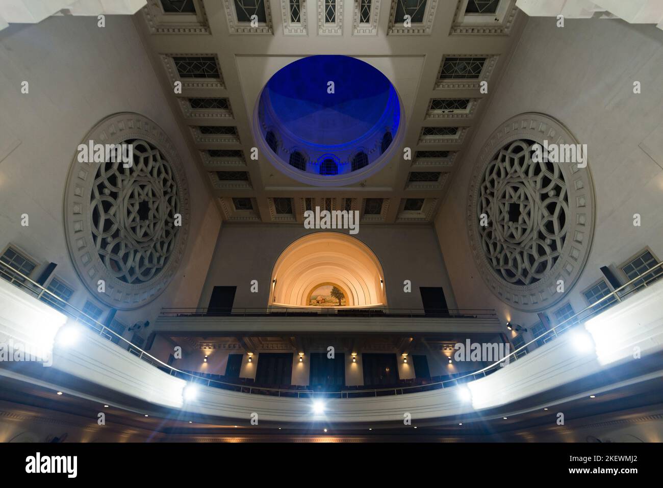 Le Grand Temple Israélite dans le centre-ville de Rio de Janeiro, Brésil, un monument pour le judaïsme local Banque D'Images