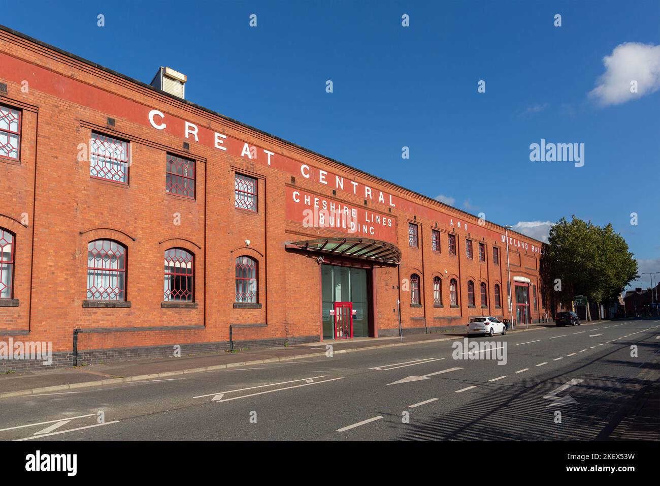 Birkenhead, Royaume-Uni : bâtiment Cheshire Lines, Canning Street. Ancien entrepôt de Great Central and Midland Railway, aujourd'hui bureaux du gouvernement fédéral Banque D'Images
