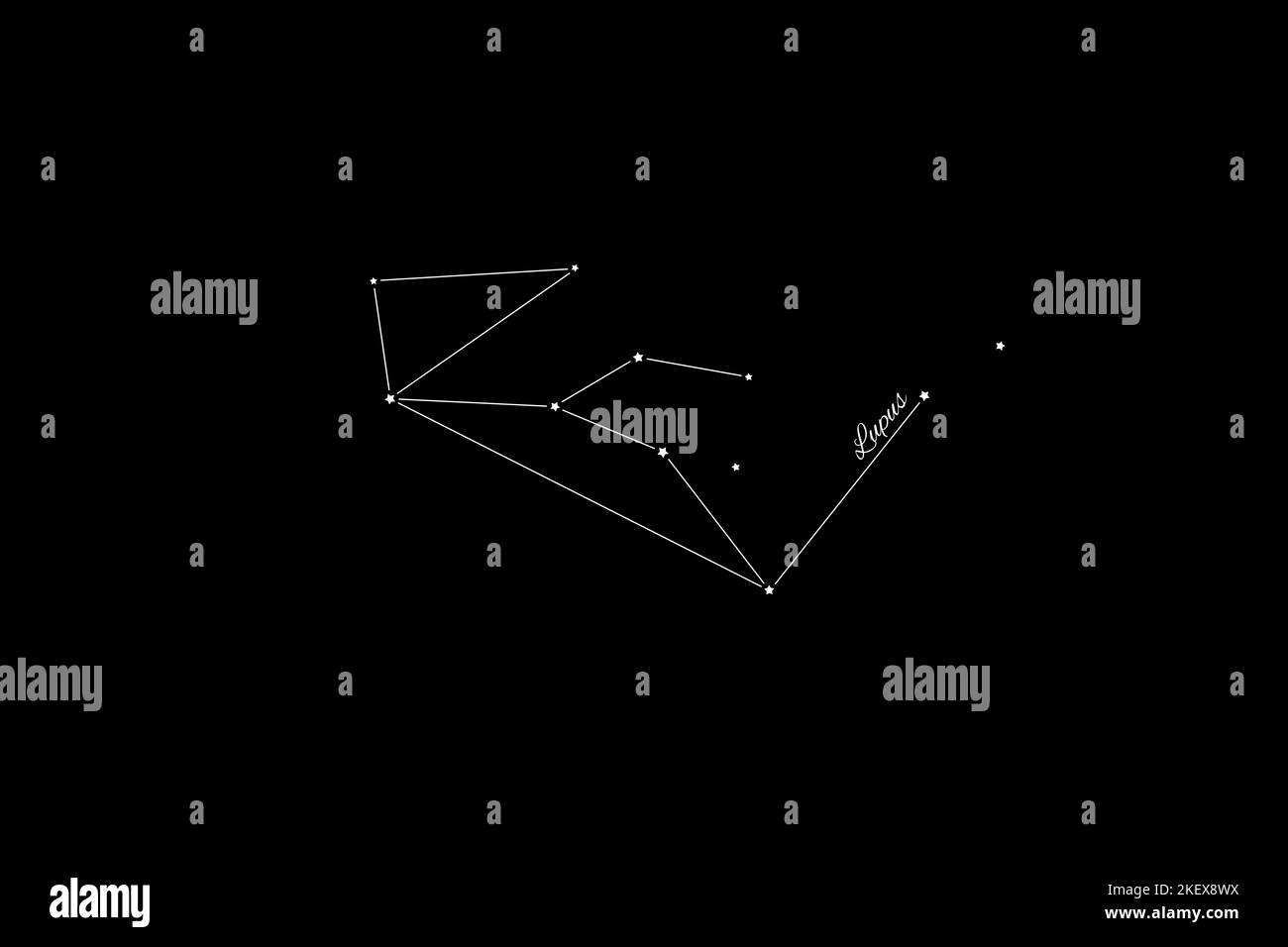 Lupus constellation space astronomy Banque de photographies et d'images à  haute résolution - Alamy