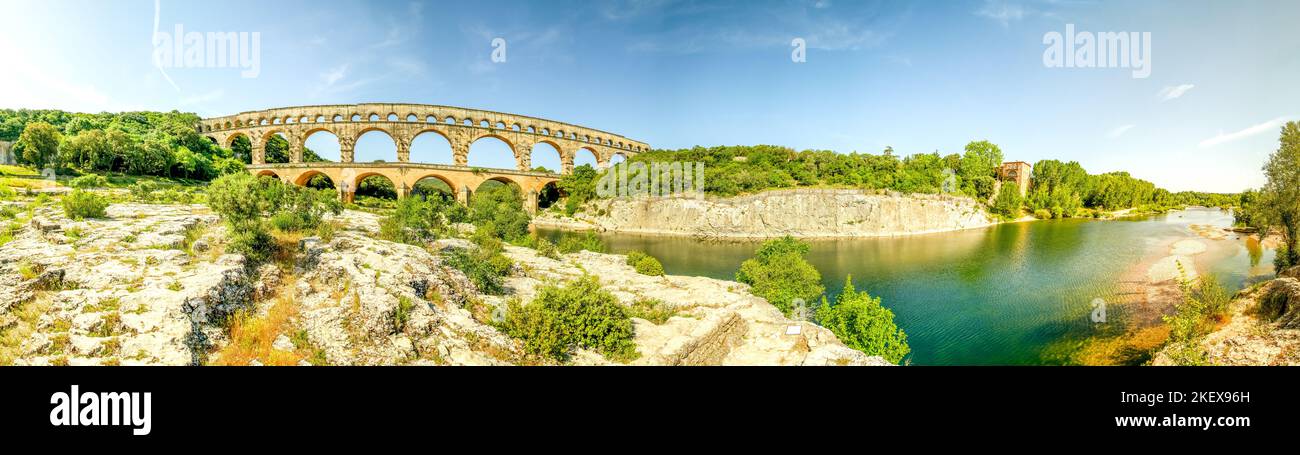 Pont du Gard, Pont, France Banque D'Images