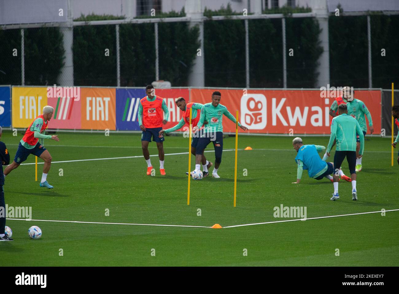 Turin, Italie. 14th novembre 2022. Pendant la première journée d'essai de l'équipe nationale de football du Brésil avant la dernière étape de la coupe du monde du Qatar 2022, au Centre de formation de Juventus à Turin, Italie photo Nderim Kaceli crédit: Agence de photo indépendante/Alamy Live News Banque D'Images